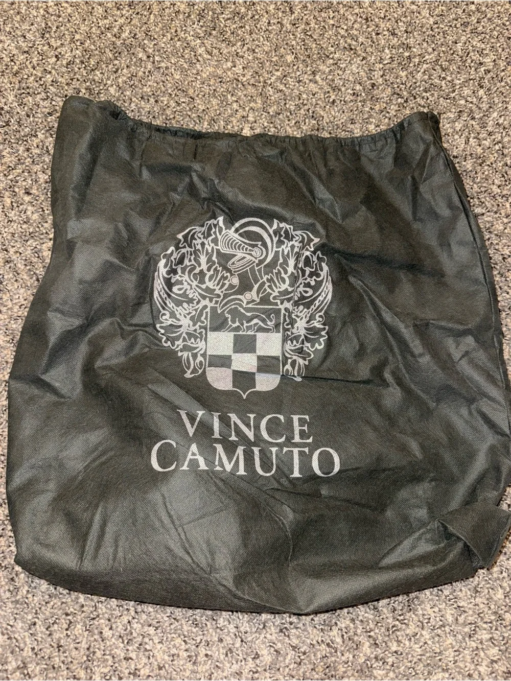 Vince Camuto Cream Leather Structured Top-Handle Satchel